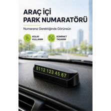 Araç Içi Park Numaratörü - Gizli Telefon Numarası Kartı, Kompakt Tasarım