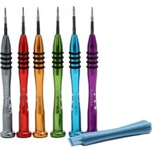 Mbl 7 Parça Metal Manyetik Tornavida Seti 0.8mm, 0.6mm Y, 1.2mm+ 1.5mm+ 1.5mm- T2 Tork PR660-1 6A