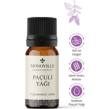Monoville Paçuli Uçucu Yağı 10 ml Saf ve Doğal (Patchoul Essential Oil)