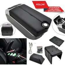 PINUKS KRL-3010 Kolçak Kol Dayama Çok Fonk. 7 USB Li  Siyah Çift Açılır Ithal Premium