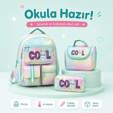 Çantam Gelsin Kore Model 3’lü Ilkokul Çanta Seti, Sırt Çantası + Beslenme Çantası + Kalemlik