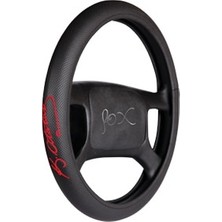 PINUKS FXF-032 Direksiyon Kılıfı Poşetli Geçme 38CM Imzalı Kırmızı Ithal Premium