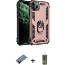 Marsilyan™- iPhone 11 Pro Max Kılıf Ahenk Klasik Koleksiyonu - Siyah Joko Magic 5d Hayalet Cam + Shine Kamera Lens Koruma Cam - Gd
