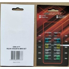 PINUKS OSN-3171 Sigorta Bıçak Mini 10LU Set Ithal Premium