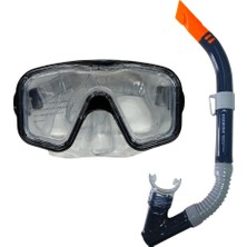 Alfa Famouss Maske Şnorkel Safari Dalış Seti Tepered Cam - 2186A/113CSB  (Lisinya)