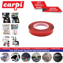 PINUKS BR6570190 Çift Taraflı Silikon Bant 20MM x 10MT Ithal Premium