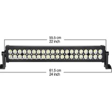 PINUKS TC24-770022 Off-Road LED Bar  Dikdörtgen LED 55 cm x 120W Ithal Premium