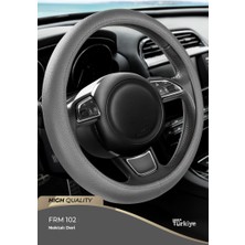 PINUKS TC15-150207 Direksiyon Kılıfı Poşetli Geçme 38CM Noktalı Gri F102 Ithal Premium