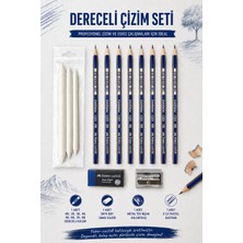 Danacı Kırtasiye Dereceli Kalem Set Karakalem Hb,2b,3b,4b,5b,6b,7b,8b Dereceli Kalem,kalemtıraş,3 Lü Pastel Dağıtma,orta Boy Sınav Silgisi