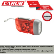 PINUKS BR4456027 El Feneri  Elle Basmalı Pilsiz  Kırmızı Ithal Premium