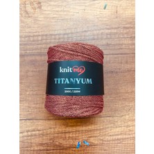 Knitme Titanyum Simli Çanta ve Aksesuar Örgü Ipliği 200 gr Bakır No:2