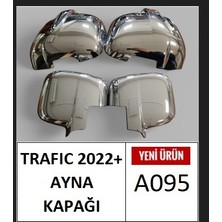 PINUKS BRN-A095 Renault Trafıc 2022- Nikelaj Ayna Kapağı Abs Ithal Premium