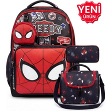 Freedom 4’lü Set, Erkek Çocuk Desenli Ilkokul Okul Çantası + Beslenme Çantası + Kalemlik + Silgilik