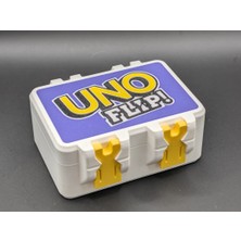Makerlabtech Uno Flip Kartları Için 3D Baskı Dayanıklı Oyun Kart Kutusu - Taşınabilir Saklama Kutusu (Kilitli Kapaklı)