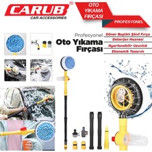 PINUKS BR0922559 Oto Yıkama Fırçası Saplı Mop Döner Başlıklı   Profesyonel Ithal Premium