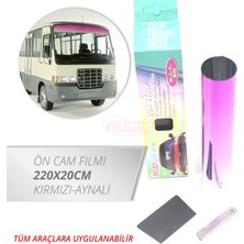 PINUKS BR1201004 Cam Filmi Ön 220CMX20CM Kırmızı Aynalı Ithal Premium
