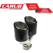 PINUKS BR2162150 Egzoz Ucu Akrapovıc Carbon Çiftli 63X92X164MM Ithal Premium