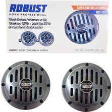 PINUKS ROBUST-9030015 Korna Hella Tip Süpertone Set Nikelaj 125MM 320/430HZ 12V 115DB  RBS-225 Ithal Premium