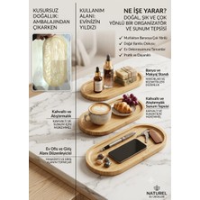 Segy Home Bambu Yağdanlık Altlığı & Sunumluk & Ikramlık Bambu - 24*12 cm