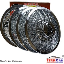 PINUKS TC19-190001 Telli Jant Kapağı Nikelaj  12" Jant  Taıwan AC116-12 Ithal Premium