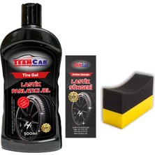 PINUKS TC25-300003 Lastik Parlatıcı Koruyucu Jel 500ML Sünger Hediyeli Ithal Premium