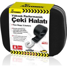PINUKS Automıx 044289 Çekme Halatı Bez  Lüks Çantalı 3 Ton  3,5mt Karabinalı Ithal Premium