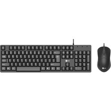 Lenovo Lecoo CM101 Q Türkçe USB Siyah Klavye + Mouse Seti