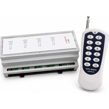 Sanec 12V 12 Kanal Optokuplörlü Röle RT-109 Ray Tipi Kutu + 1 Adet 433 Mhz Rf Uzaktan Kumanda