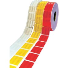 PINUKS Benmax BX14 069 Reflektif Petekli Parçalı Fosfor Bant 51MM x 50MT Kırmızı C E1 104 R** Belgeli Ithal Premium