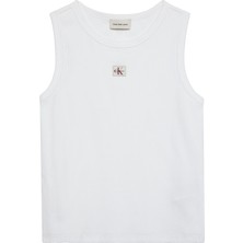 Tommy Hilfiger Woven Label 2x2 Baby Rıb Tank