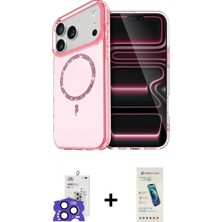 Marsilyan™- iPhone 17 Pro Max Kılıf Kıvılcım Form Prime - Şeffaf Pasifik Cam Ekran Koruyucu + Bilvis Titan Kamera Lens - Lt