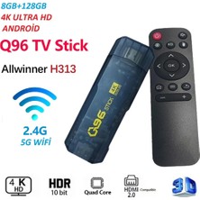 Tastech Q96 Tv Stick 4K Ultra Hd Android Tv Box Tv Stick Ram:8gb ROM:128GB Android 11 Media Player