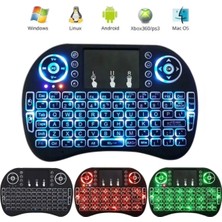 Tastech Işıklı Mini Klavye Mouse Smart Tv Box Pc Şarjlı PG-8035