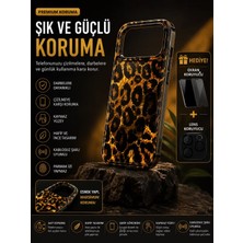 Jolita iPhone 13 / 14 Uyumlu Darbe Emici Leopar Desenli Telefon Kılıfı + Lens ve Ekran Koruyucu Hediyeli