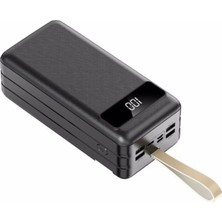 Tastech 20000MAH 4 USB Çıkışlı Powerbank Type C Lightning ve Mikro USB Girişli El Fenerli
