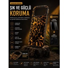 Jolita iPhone 16 Pro Max Uyumlu Darbe Emici Leopar Desenli Telefon Kılıfı + Lens ve Ekran Koruyucu Hediyeli