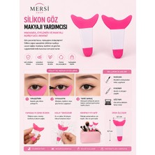 Mersi Shop Silikon Göz Makyajı Yardımcısı – Maskara, Eyeliner ve Makyaj Koruyucu Aparat