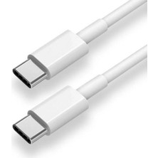 Tastech 1 Metre Type C To Type C Kablo Hızlı Şarj Özellikli Şarj ve Data Kablosu