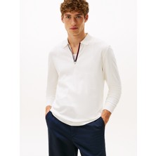 Tommy Hilfiger Ls Zıp Interlock Reg Polo