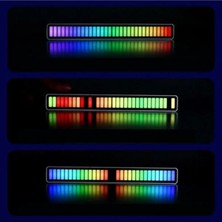 Tastech Rgb Ses Kontrol Ritim Işığı 32 Bit Göstergeli Sesle Araba/pc/tv/oda/masaüstü Için Renkli LED Işık