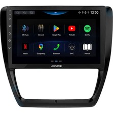 Alpine AW409 Volkswagen Jetta 10 Inç Carplay Android Auto Multimedya 4 GB Ram 64 GB Hafıza Geri  Görüş Kameralı