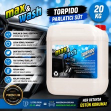 Max&wash 20 kg Torpido Parlatıcı Süt | Profesyonel Araç Içi Plastik Koruyucu ve Parlatıcı | Oto Kuaför Ürünü