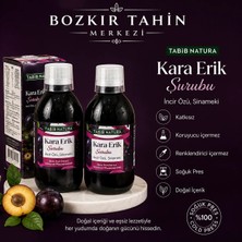 Tabib Natura Bozkır Tahin Merkezi Kara Erik Şurubu Incir Özü ve Sinameki Içerikli Şurub 320 gr 2 Adet (Katkısız&vegan)