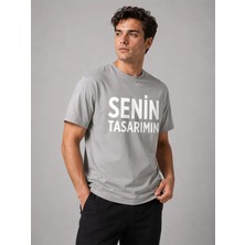 Sawk Kişiye Özel Baskılı  24/1 Kısa Kol T-Shirt Kendin Tasarla Yazılı Fotoğraflı Tasarımlı Erkek