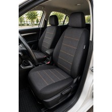 NewDeco Peugeot 301 Acces Sedan 2012-2017 Uyumlu Oto Koltuk Kılıfı Tam Set Airbag Uyumlu 4 Mevsim Cotfit Serisi
