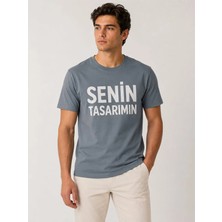 Sawk Kişiye Özel Baskılı  24/1 Kısa Kol T-Shirt Kendin Tasarla Yazılı Fotoğraflı Tasarımlı Erkek