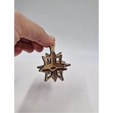 Mu Art Ahşap Ahşap 3D Sembol No6 Geometrik Şekiller Boyama Okul Etkinlik Aktivite
