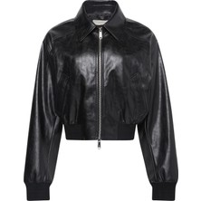 Tommy Hilfiger A-Cropped Crinkle Faux Leather B