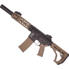 Delta Armory AR15 Silentops 7" Charlie Eagle Tan Siyah Aeg Airsoft Tüfek