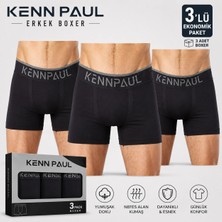 Kenn Paul Kennpaul Likralı Erkek Boxer 3 Adet